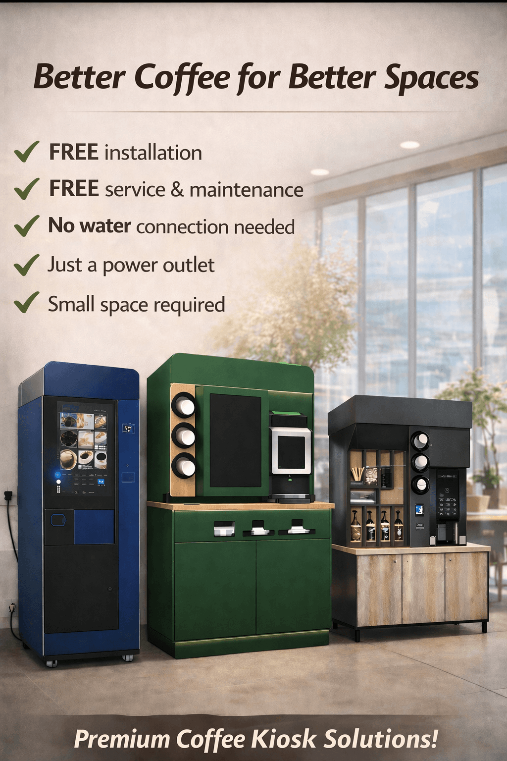 Greenstar Coffee kiosk and vending machine solutions overview